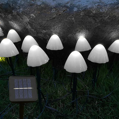 GlowMush - Solar Mushroom String Lights for Outdoor Decor