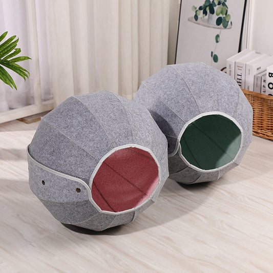 PurrHaven - Foldable Cat Cave & Tunnel Bed