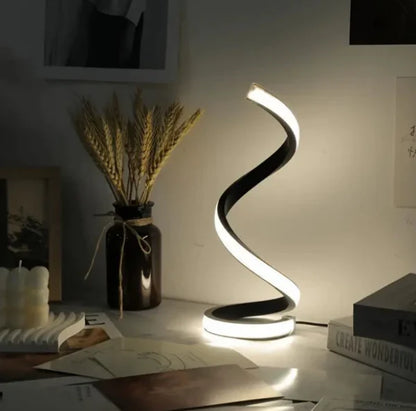 LumoSpire - Modern LED Spiral Table Lamp