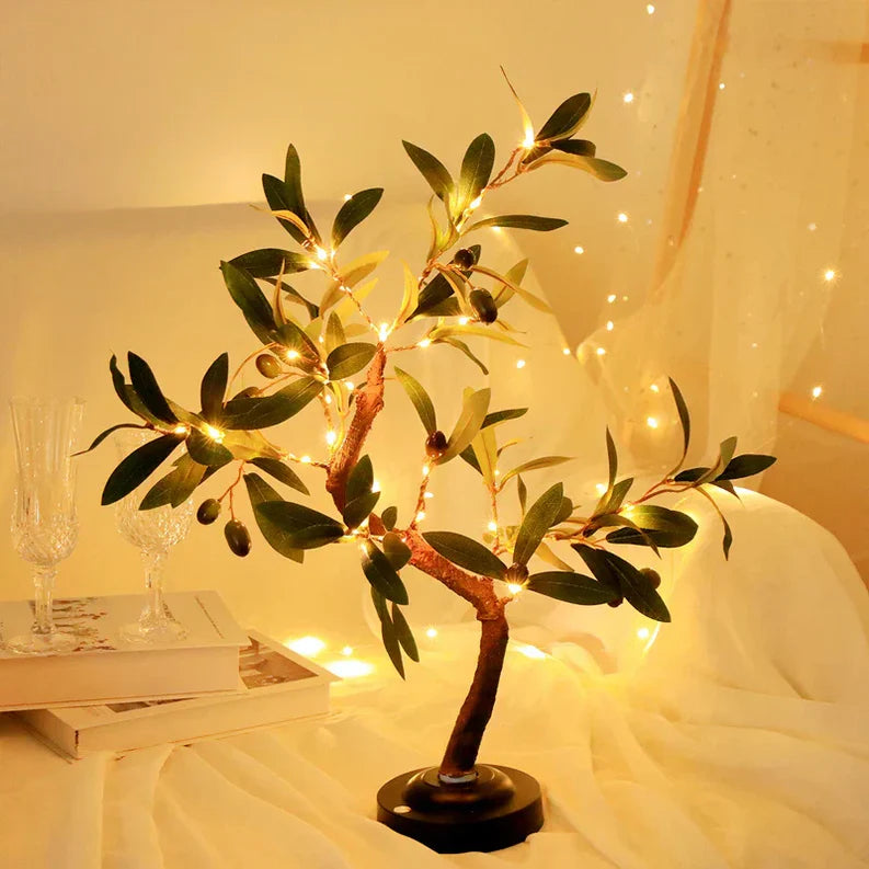 Glintora LED Tree Lamp - Battery Operated Tabletop Fairy Light