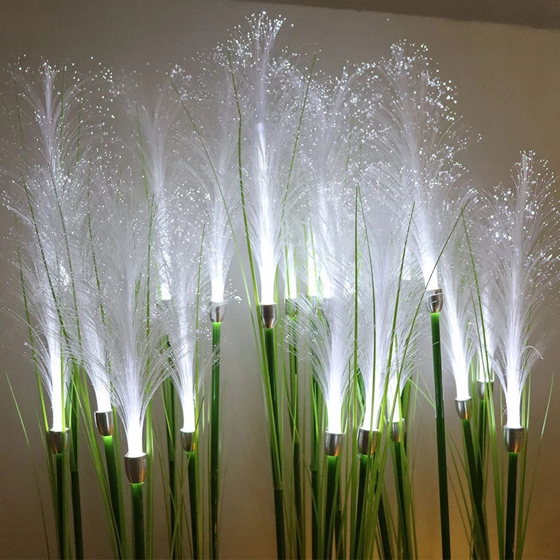 GlowReed Solar Lights - Fiber Reed Lawn Path Lighting