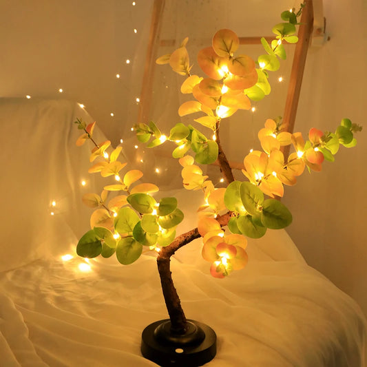 Glintora LED Tree Lamp - Battery Operated Tabletop Fairy Light