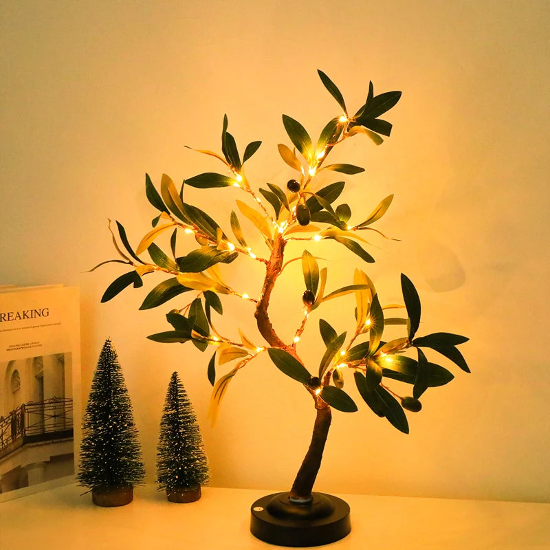 Glintora LED Tree Lamp - Battery Operated Tabletop Fairy Light