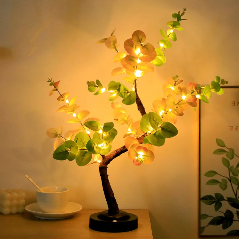 Glintora LED Tree Lamp - Battery Operated Tabletop Fairy Light