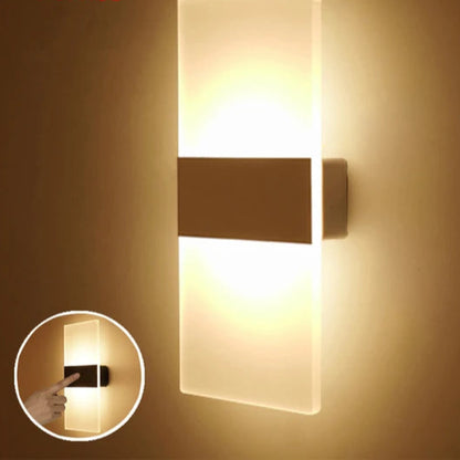 LumaGlow - USB Rechargeable LED Wall Light with Touch Sensor