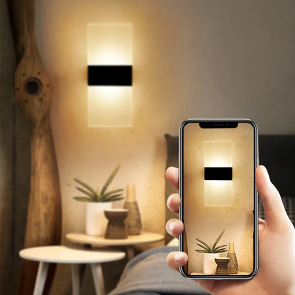 LumaGlow - USB Rechargeable LED Wall Light with Touch Sensor