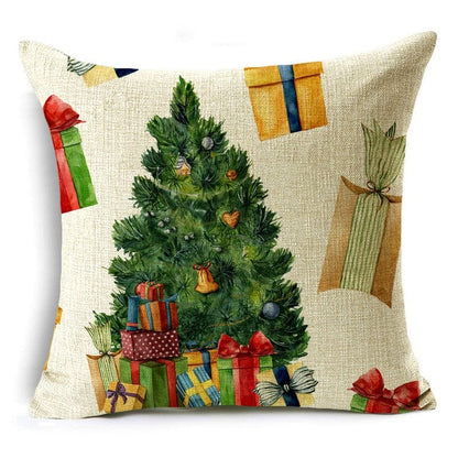 Linen Christmas Pillow Covers 18x18