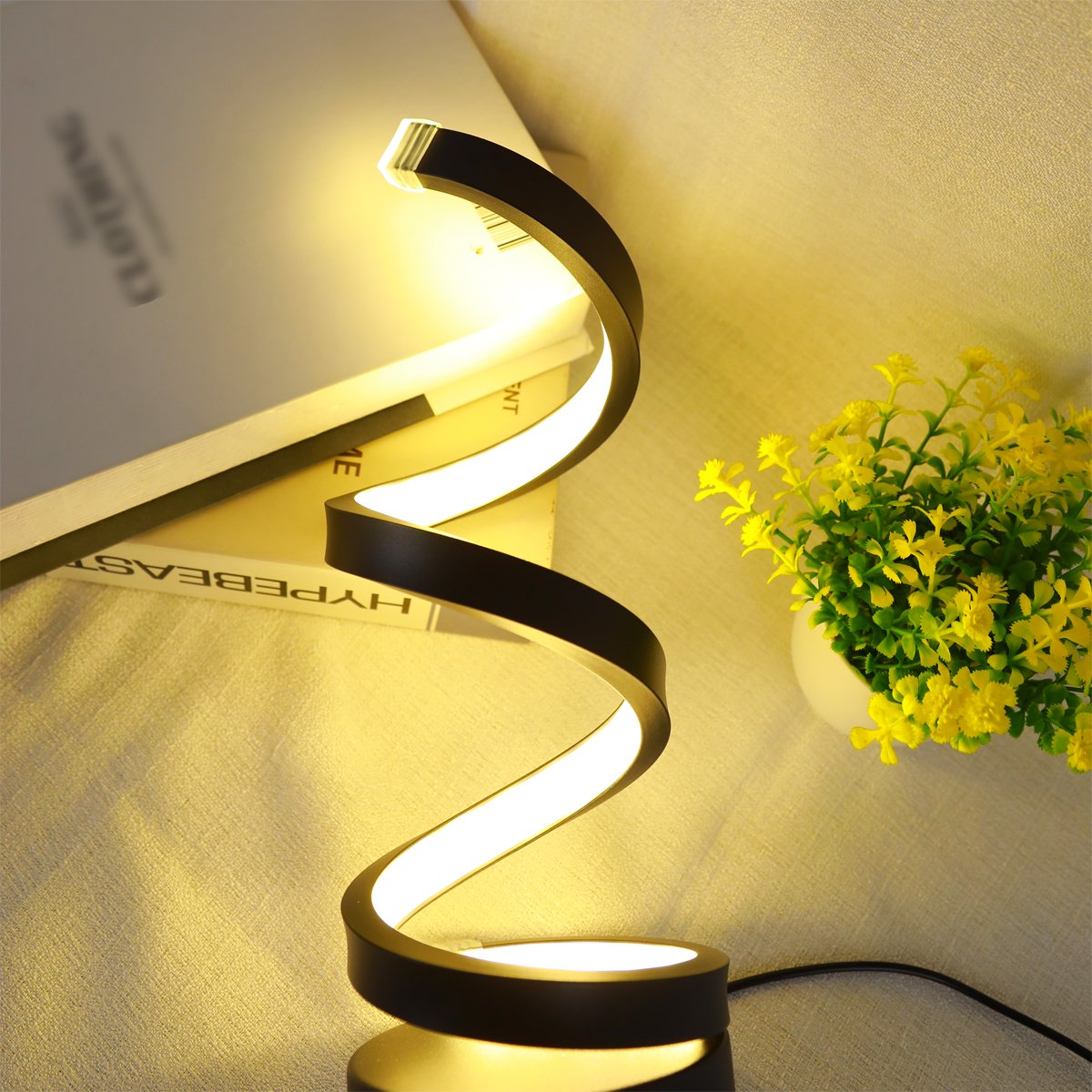 LumoSpire - Modern LED Spiral Table Lamp