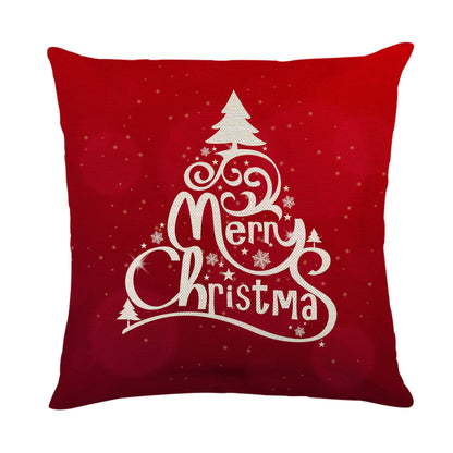 New Christmas Linen Pillow Cover