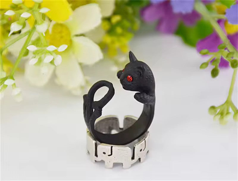 PawLuxe - Adjustable Cat Ring with Vintage Design