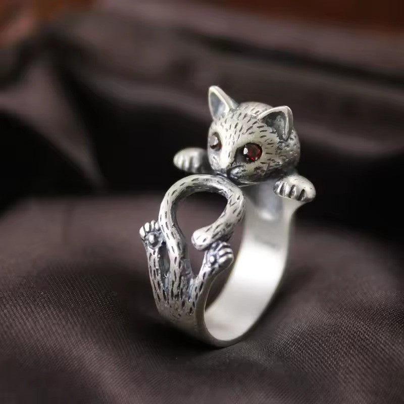 PawLuxe - Adjustable Cat Ring with Vintage Design