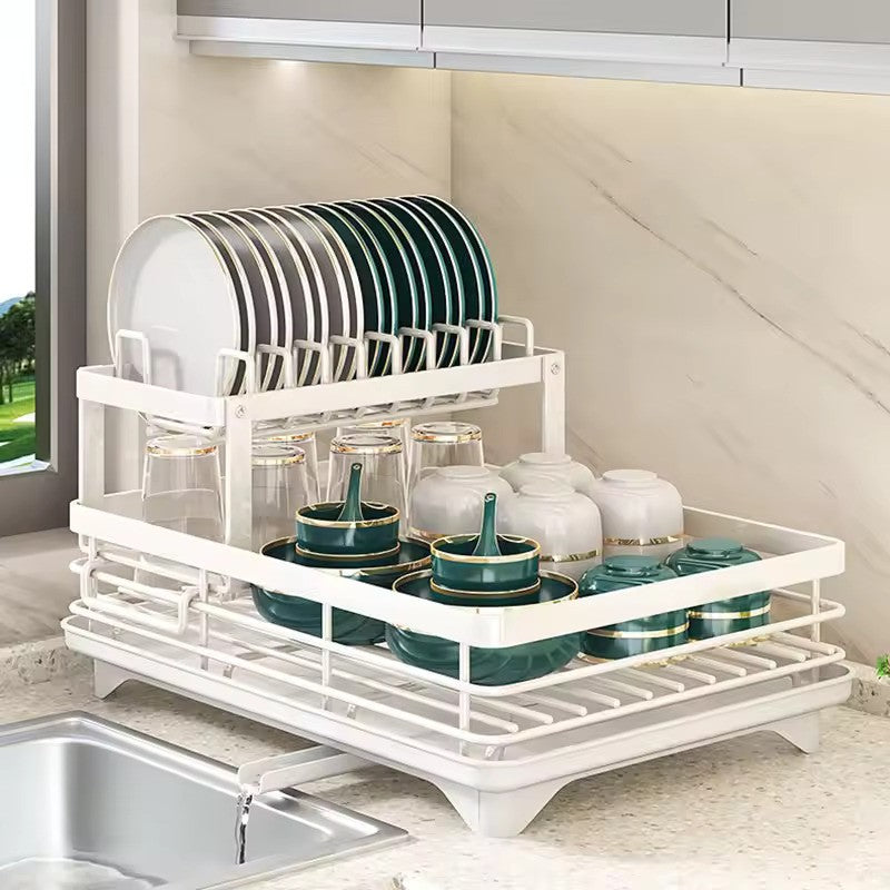 KlenRack - Stainless Steel Dish Drying Rack with Drainboard