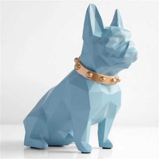 Charming French Bulldog Coin Bank for Home Decor, Durable Resin, Easy Coin Retrieval, 19.5 x 9.5 x 18.5 cm