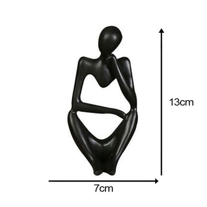 Abstract Thinker Statue - Black #2 - HomeRelaxOfficial