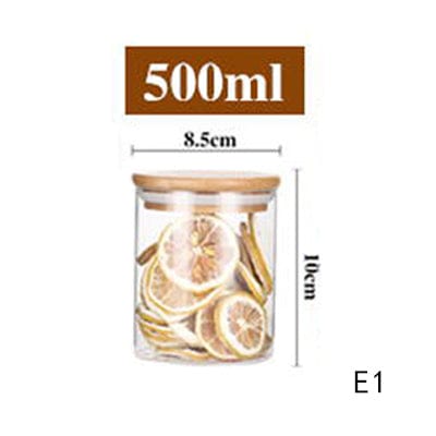 Room glass storage jar - 85X100mm - Kitchen - HomeRelaxOfficial