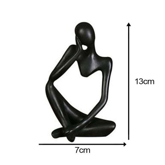 Abstract Thinker Statue - Black #1 - HomeRelaxOfficial