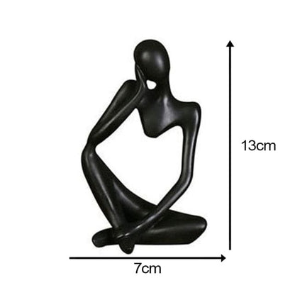 Abstract Thinker Statue - Black #1 - HomeRelaxOfficial