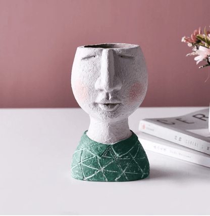 Portrait sculpture flower pot - Style #8 - Vases - HomeRelaxOfficial