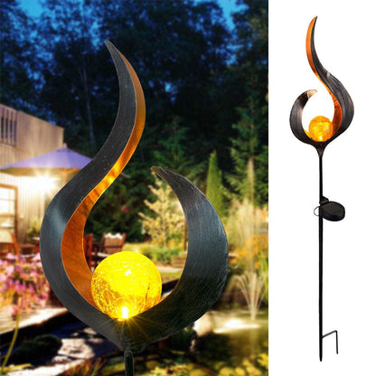 LED Solar Flame - Flame lamp - Garden Decor - HomeRelaxOfficial