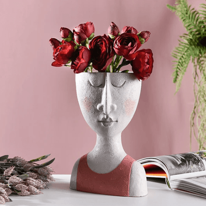 Portrait sculpture flower pot - Style #4 - Vases - HomeRelaxOfficial