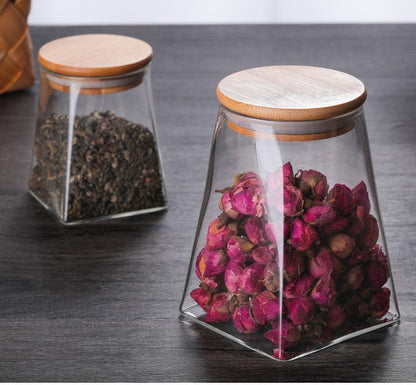 Square Glass Storage Container - Air Tight - Kitchen - HomeRelaxOfficial