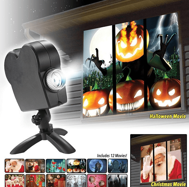 Halloween & Christmas Window Projector (12 Movies Included) - Default Title - 0 - HomeRelaxOfficial