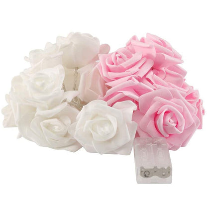 USB/Battery Operated 10/20/40 LED Rose Flower String Lights Artificial Flower Bouquet Garland for Valentine&#39;s Day Wedding Party