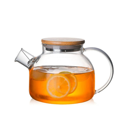 Glass Teapot - Bamboo / 1000ml - Teapot - HomeRelaxOfficial