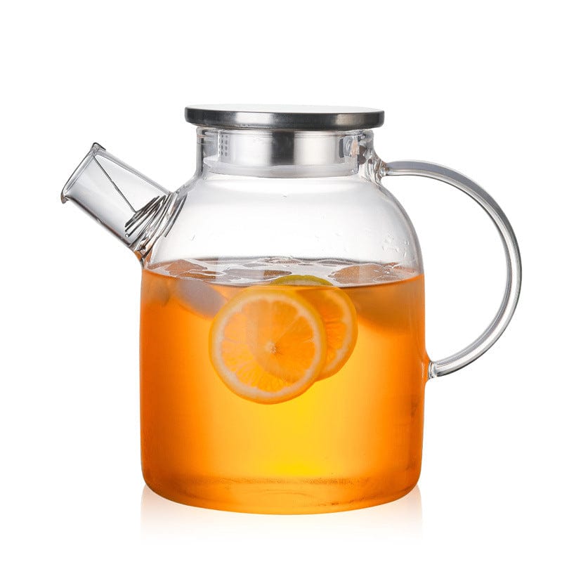 Glass Teapot - Metal / 1800ml - Teapot - HomeRelaxOfficial