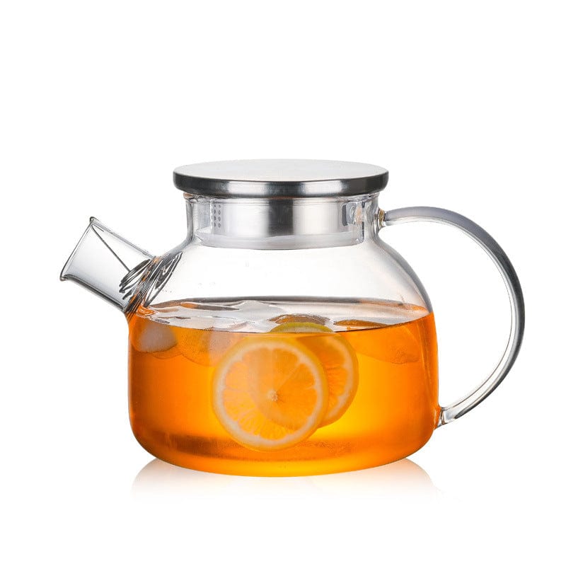 Glass Teapot - Metal / 1000ml - Teapot - HomeRelaxOfficial