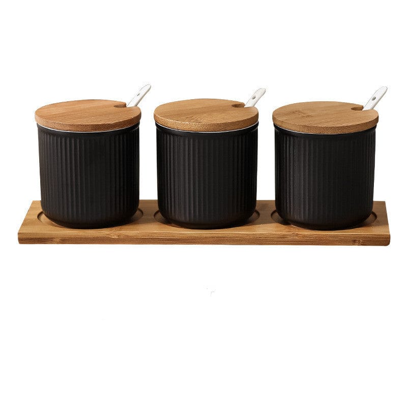Nordic Ceramic Seasoning Jar Set For Spices - Kitchen - HomeRelaxOfficial