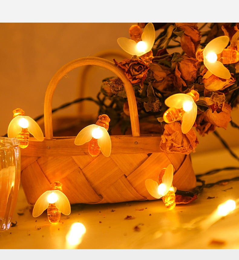 LED Outdoor Solar Lamp String Lights Fairy Holiday Christmas Party Garland Solar Garden Waterproof Linghting Bee - Home Lighting - HomeRelaxOfficial