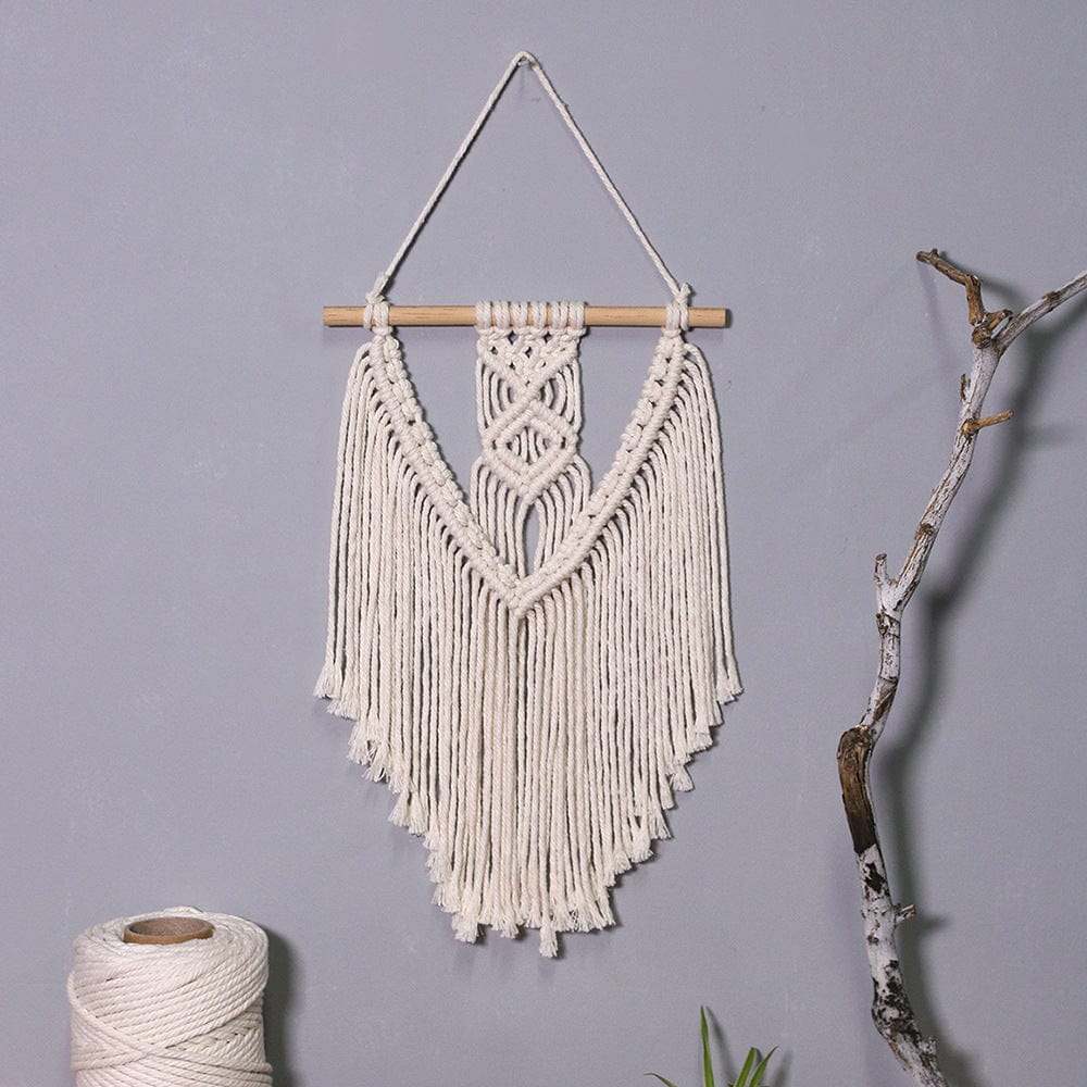 Nordic Macrame Wall Hanging - Beige / 37x20CM - Wall Decoration - HomeRelaxOfficial