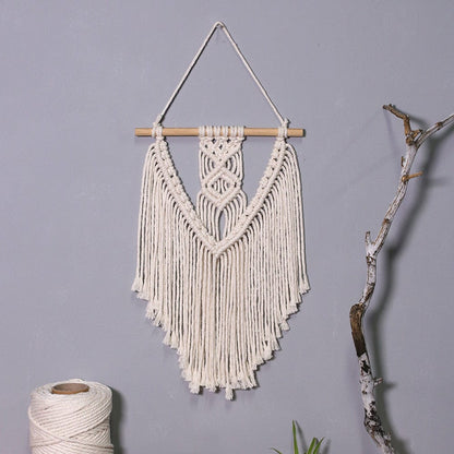 Nordic Macrame Wall Hanging - Beige / 37x20CM - Wall Decoration - HomeRelaxOfficial