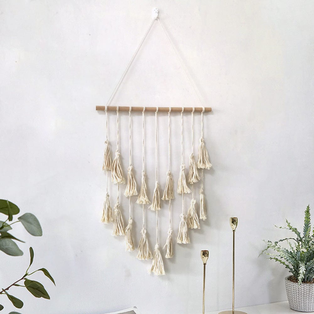 Fringed Handmade Home Decoration Wall Hangings - Beige / 40x55cm - Wall Decoration - HomeRelaxOfficial