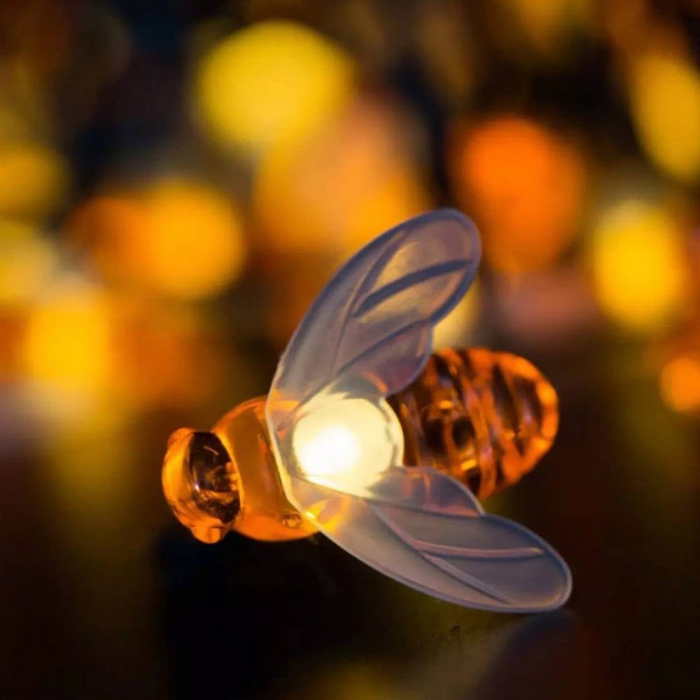 LED Outdoor Solar Lamp String Lights Fairy Holiday Christmas Party Garland Solar Garden Waterproof Linghting Bee - Home Lighting - HomeRelaxOfficial