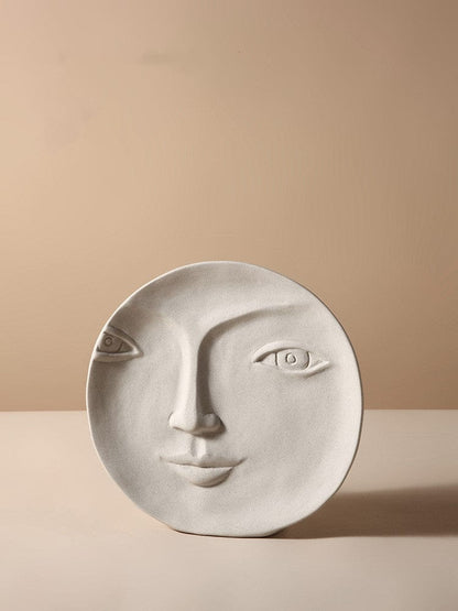 Nordic Ceramic Face Vase - G - Vases - HomeRelaxOfficial