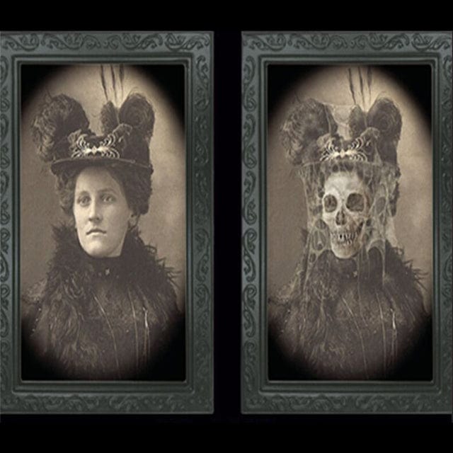 3D Halloween Face Changing Ghost Portrait - 14.9" X 9.8" / 30 - HomeRelaxOfficial