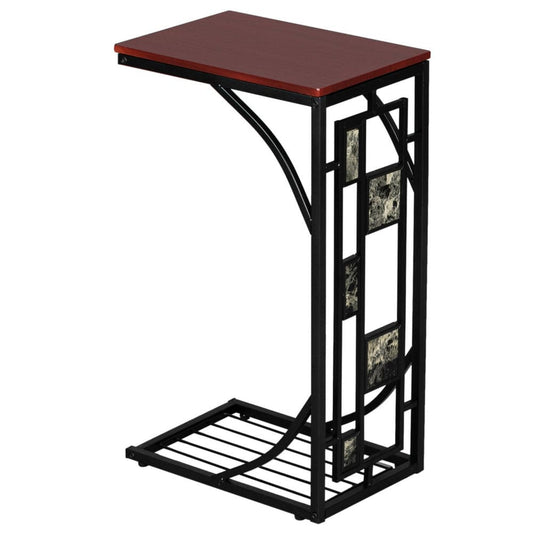 Iron Side Table Coffee Table Brown - Default Title - HomeRelaxOfficial