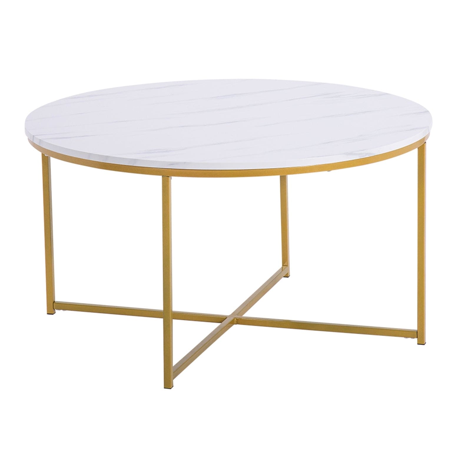 Round Coffee Table - White - Default Title - HomeRelaxOfficial