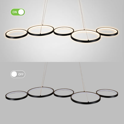 【 Circular】 Home LED line light with 40.9x16.9inch, monochromatic temperature - HomeRelaxOfficial