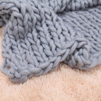 Handmade Chunky Knit Blanket - HomeRelaxOfficial