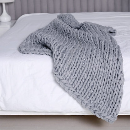 Handmade Chunky Knit Blanket - HomeRelaxOfficial