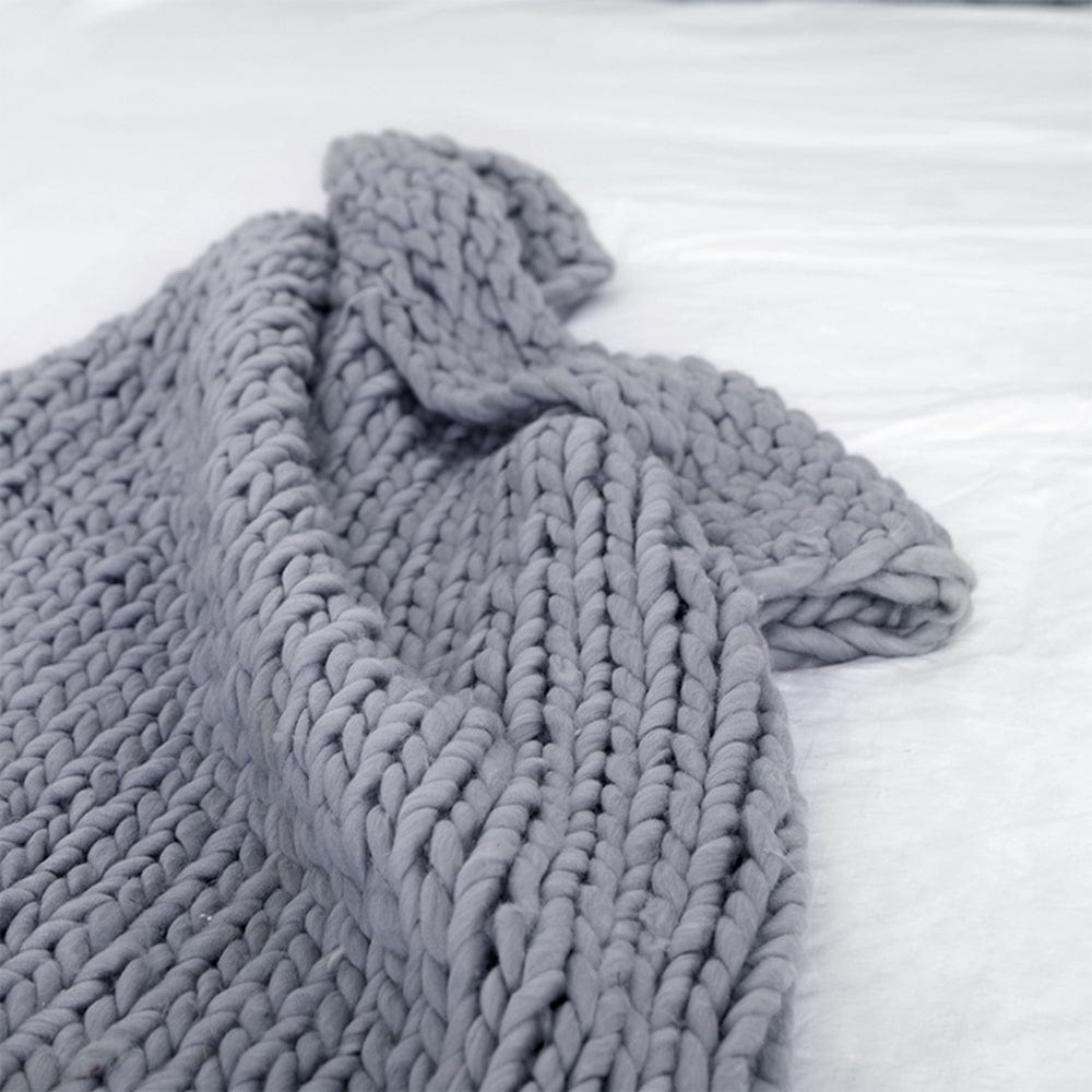 Handmade Chunky Knit Blanket - HomeRelaxOfficial