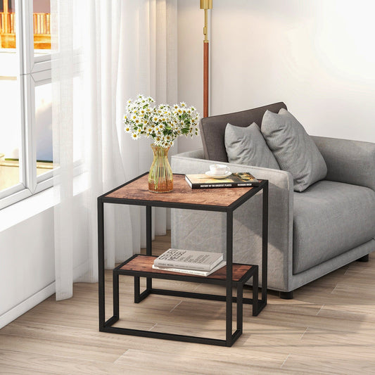2-Tier End Table - Default Title - HomeRelaxOfficial