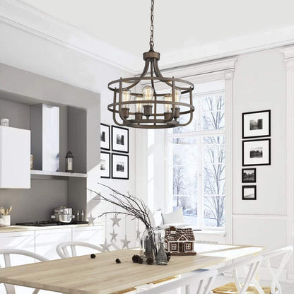 Round Farmhouse Chandelier - HomeRelaxOfficial