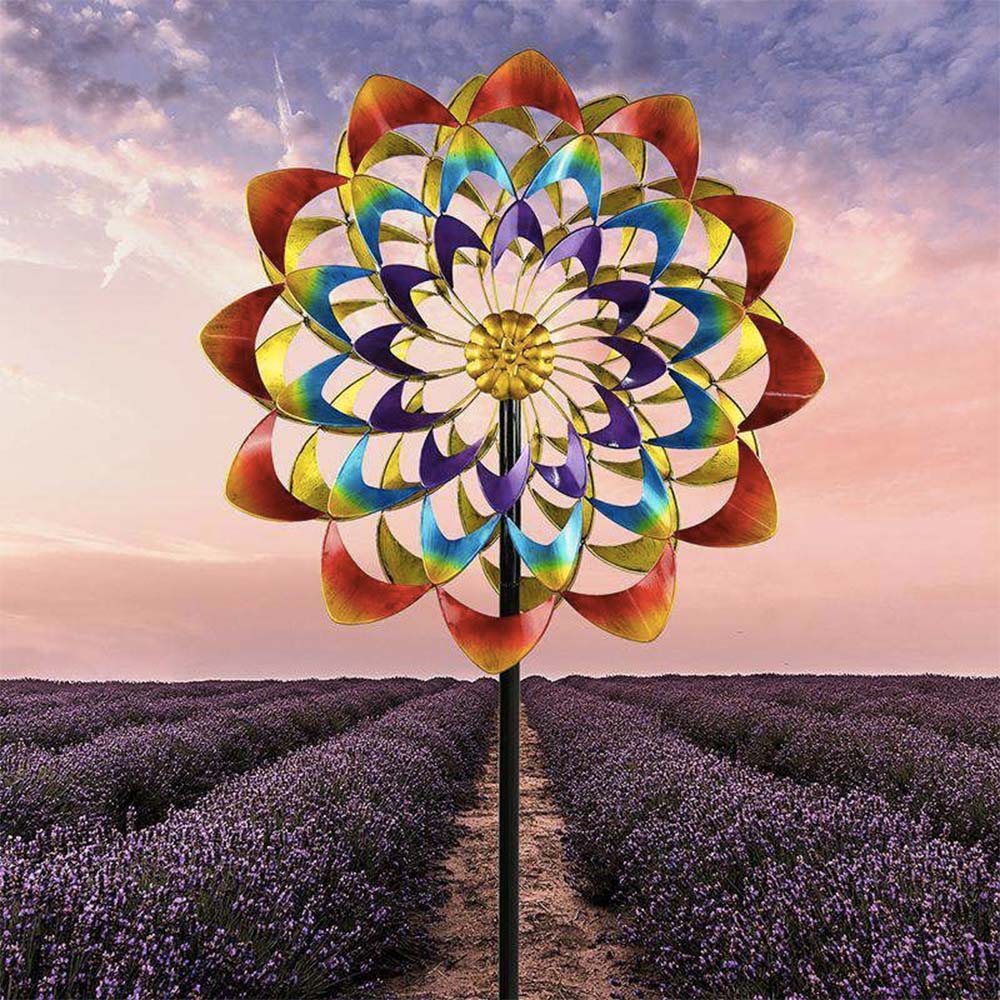 Colorful Flower Wind Spinner - Default Title - HomeRelaxOfficial