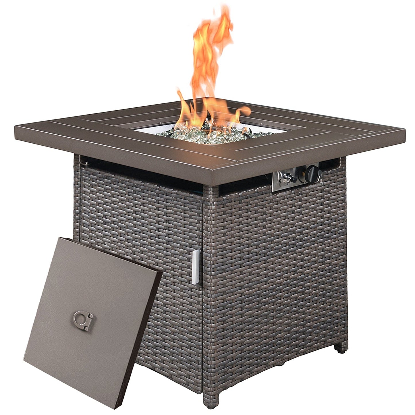 Gas Fire Pit Table, 28 inch 50.000 BTU - Default Title - HomeRelaxOfficial
