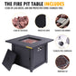 28” Gas Fire Pit Table 50,000 BTU - HomeRelaxOfficial