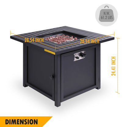 28” Gas Fire Pit Table 50,000 BTU - HomeRelaxOfficial